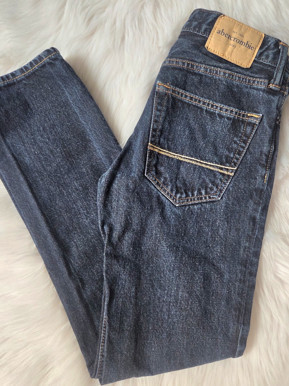 ABERCROMBIE Kids Boy's Dark Blue Denim Jeans Size 14